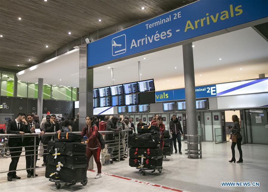 (SP)FRANCE-PARIS-FIFA WOMEN'S WORLD CUP-TEAM CHINA-ARRIVAL