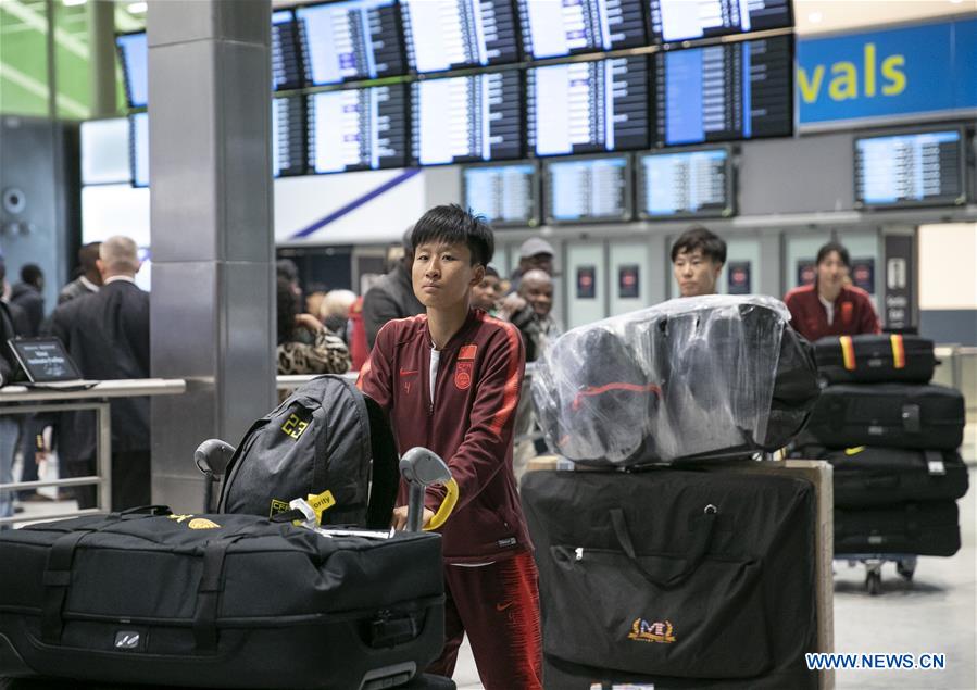 (SP)FRANCE-PARIS-FIFA WOMEN'S WORLD CUP-TEAM CHINA-ARRIVAL
