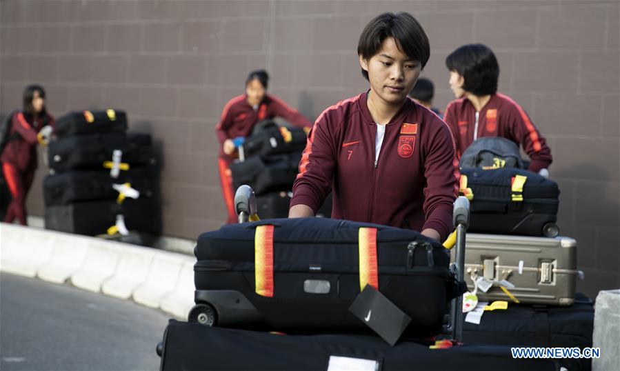 (SP)FRANCE-PARIS-FIFA WOMEN'S WORLD CUP-TEAM CHINA-ARRIVAL