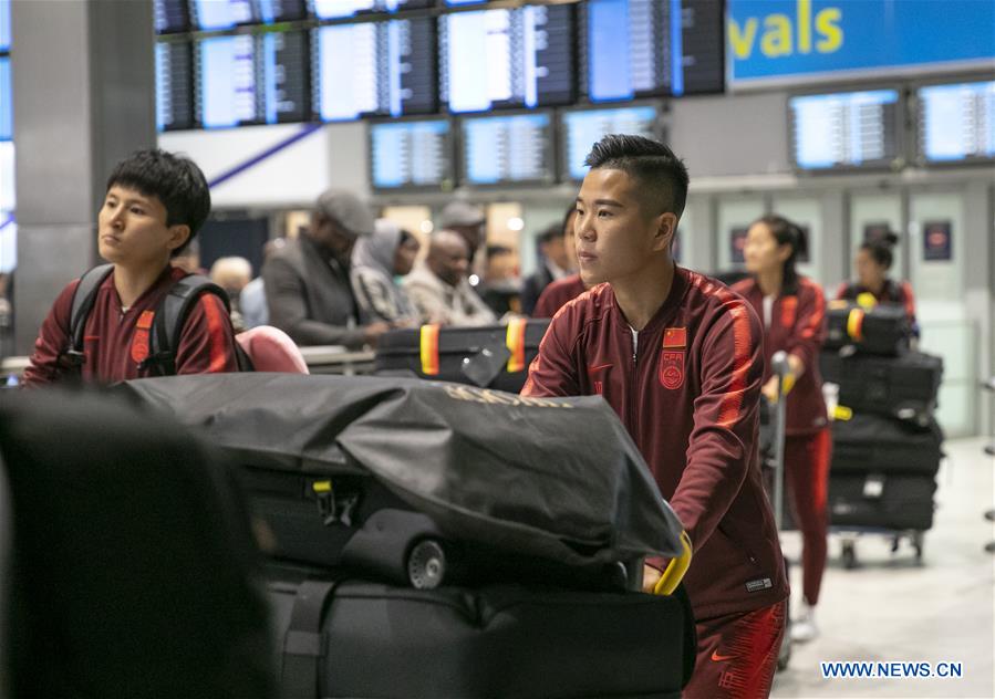 (SP)FRANCE-PARIS-FIFA WOMEN'S WORLD CUP-TEAM CHINA-ARRIVAL