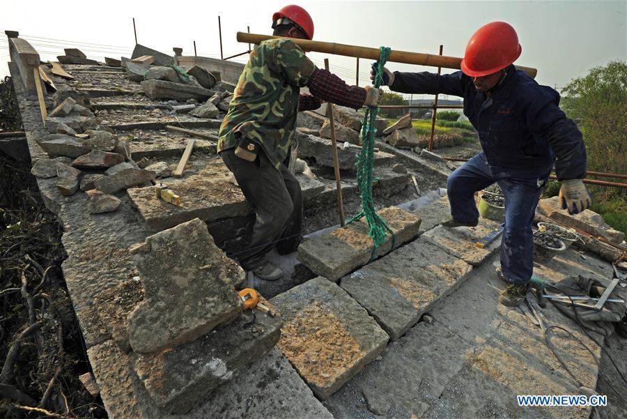 CHINA-ZHEJIANG-HUZHOU-ANCIENT BRIDGE-PROTECTION (CN)