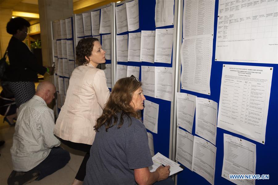 BRITAIN-SOUTHAMPTON-EUROPEAN PARLIAMENT ELECTIONS-COUNTING