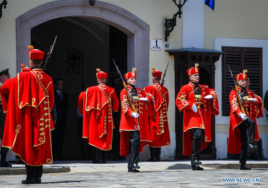 CROATIA-ZAGREB-HONOR GUARD BATTALION-CHANGING OF THE GUARDS-CEREMONY