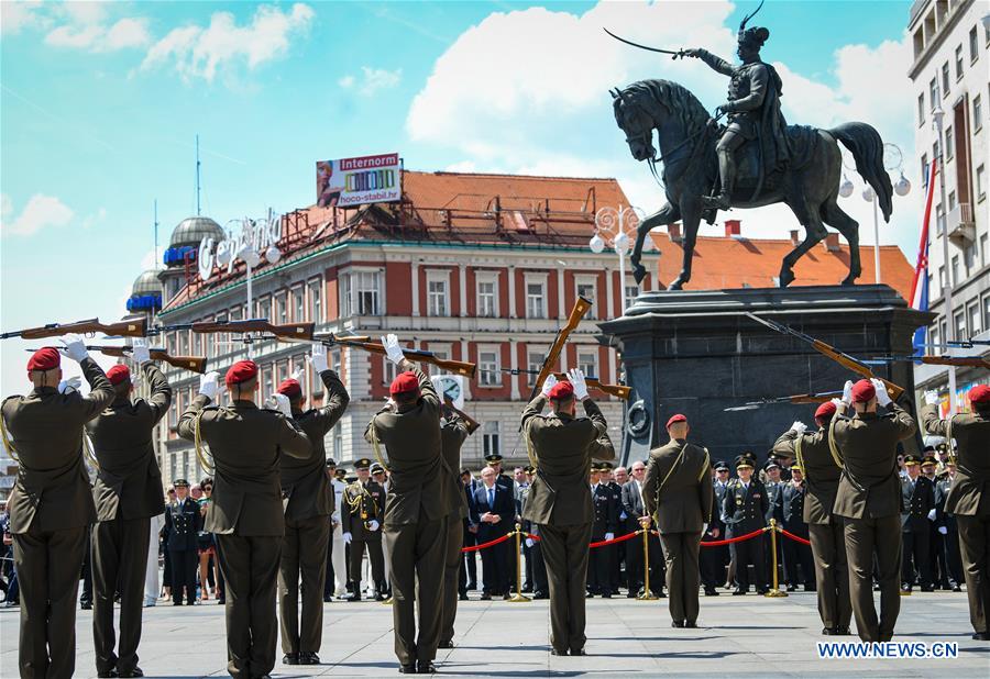 CROATIA-ZAGREB-HONOR GUARD BATTALION-CHANGING OF THE GUARDS-CEREMONY