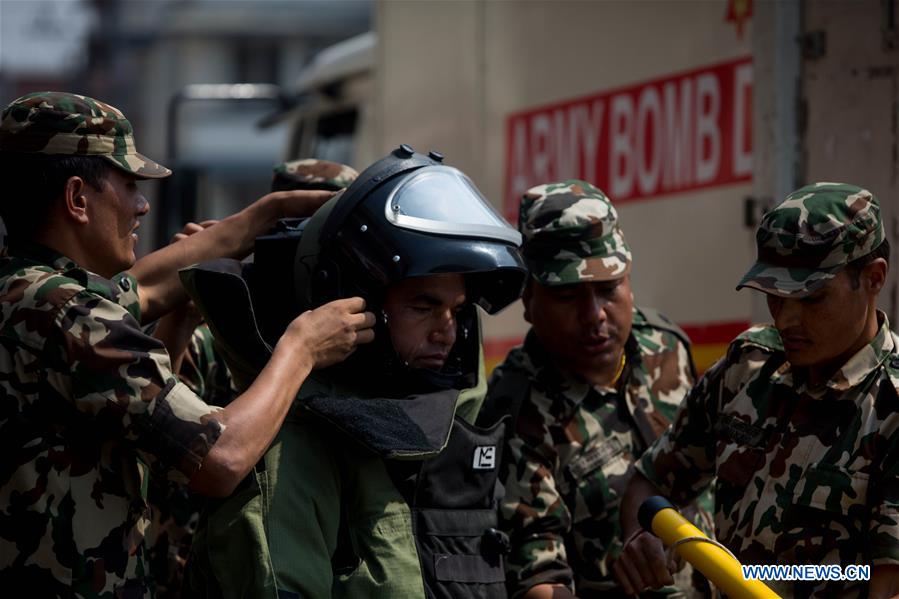 NEPAL-LALITPUR-NEPALESE ARMY BOMB DISPOSAL SQUAD