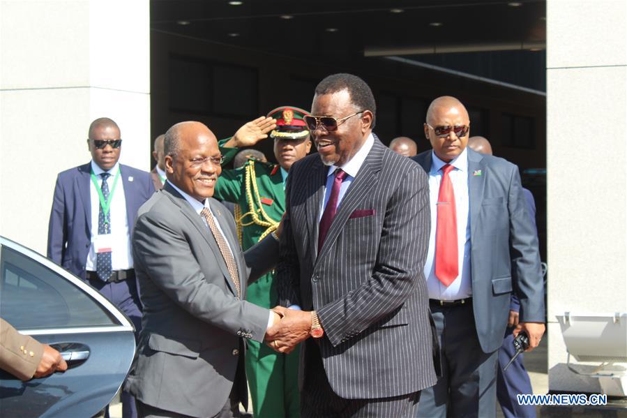 NAMIBIA-WINDHOEK-TANZANIA-PRESIDENT-VISIT