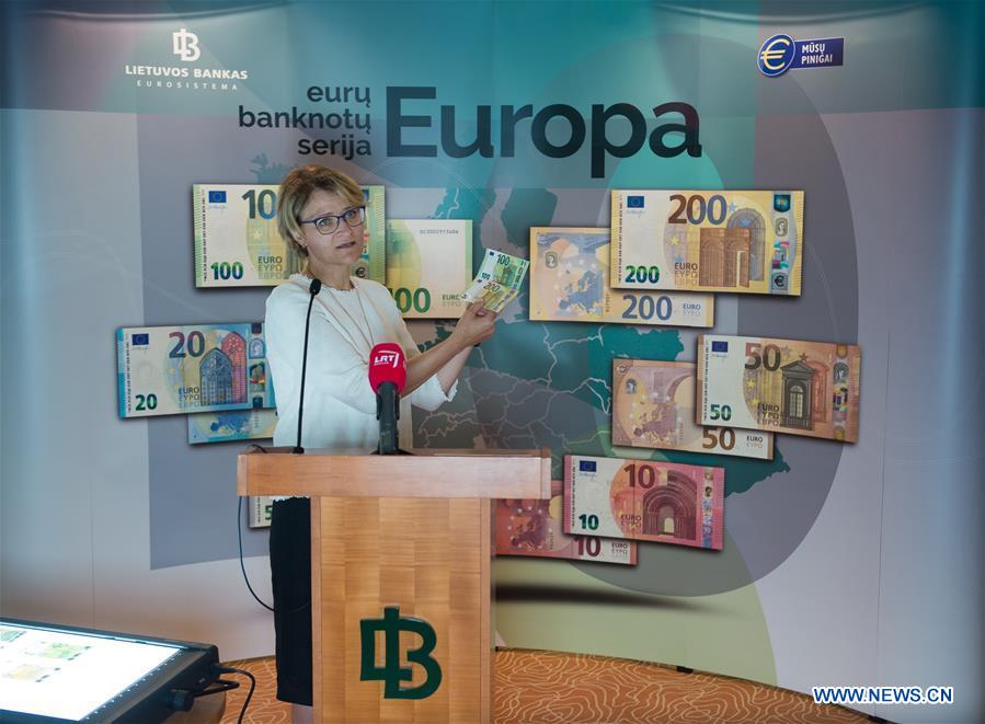 LITHUANIA-VILNIUS-EURO BANKNOTES