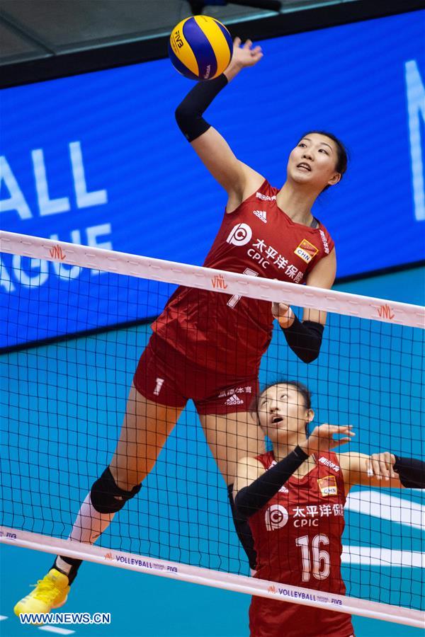 (SP)CHINA-MACAO-VOLLEYBALL-NATIONS LEAGUE-CHN VS THA