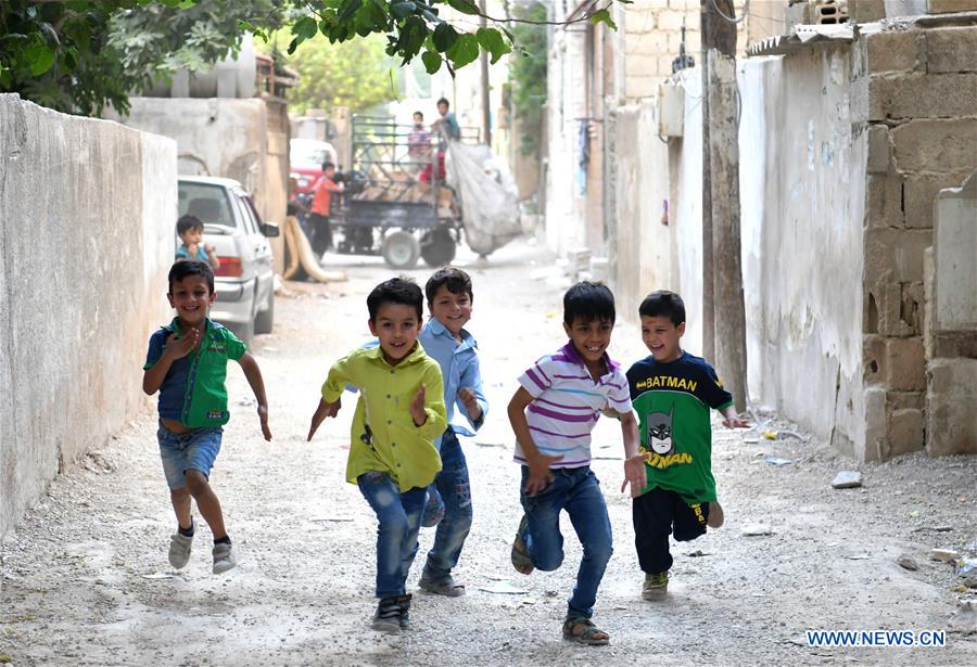 SYRIA-DAMASCUS-CHILDREN