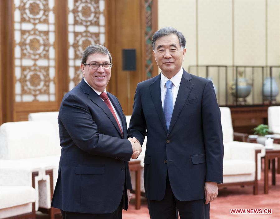 CHINA-BEIJING-WANG YANG-CUBAN FM-MEETING (CN)