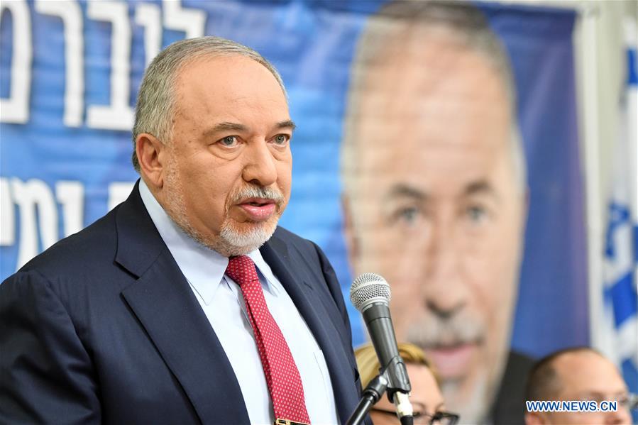 ISRAEL-TEL AVIV-LIEBERMAN-PRESS CONFERENCE