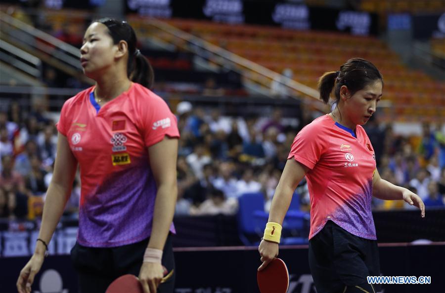 (SP)CHINA-SHENZHEN-TABLE TENNIS-CHINA OPEN-WOMEN'S DOUBLES (CN)