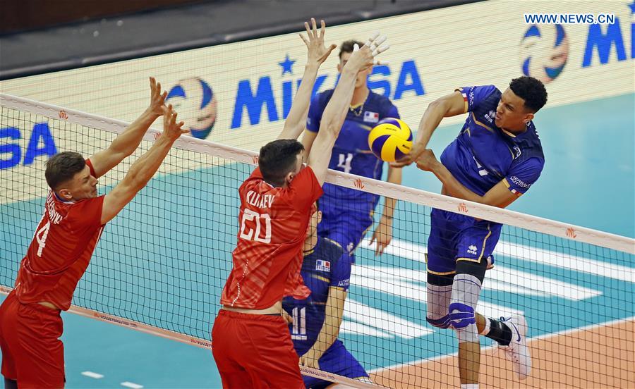 (SP)SERBIA-NOVI SAD-VOLLEYBALL-NATIONS LEAGUE-FRANCE VS RUSSIA