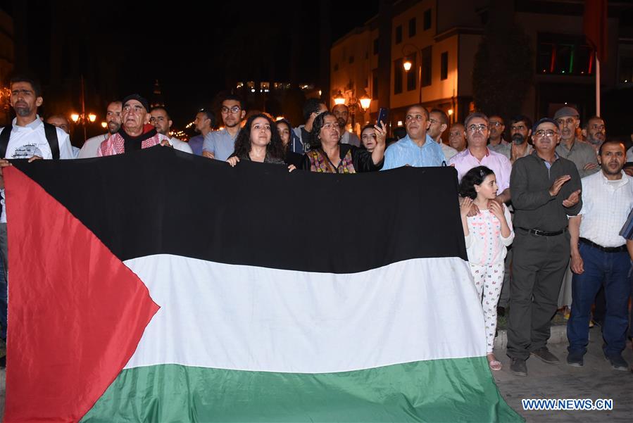 MOROCCO-RABAT-PROTEST-"DEAL OF THE CENTURY"