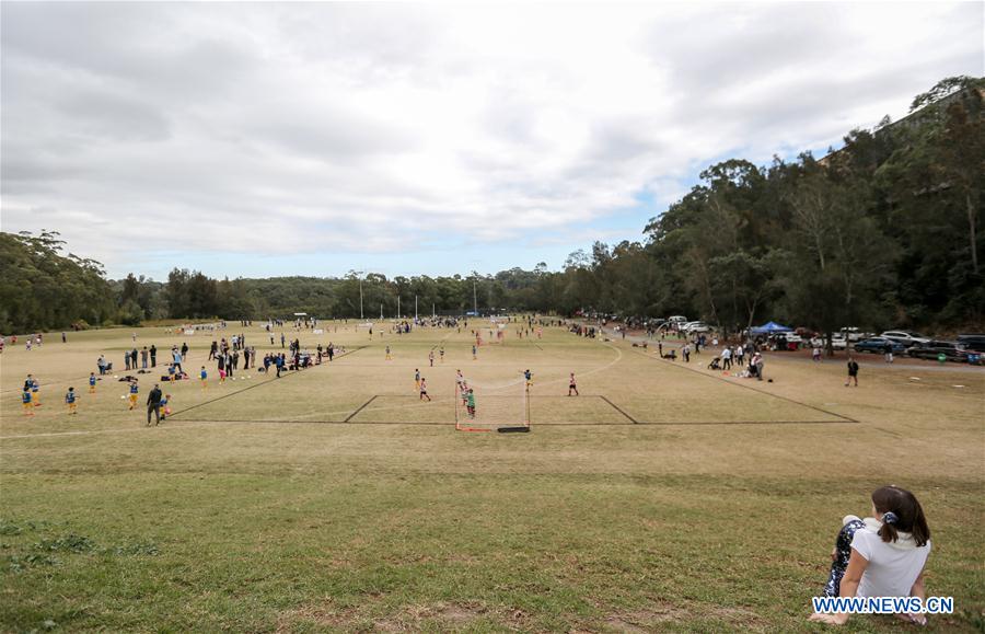 (SP)AUSTRALIA-SYDNEY-FOOTBALL-CHILDREN