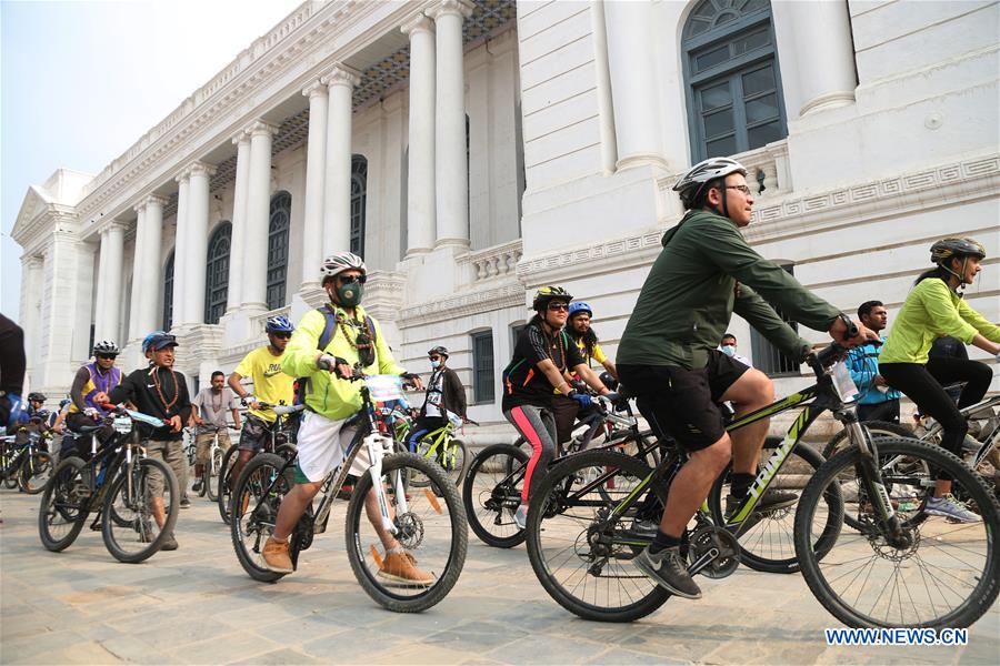 NEPAL-KATHMANDU-WORLD BICYCLE DAY-CYCLE RALLY
