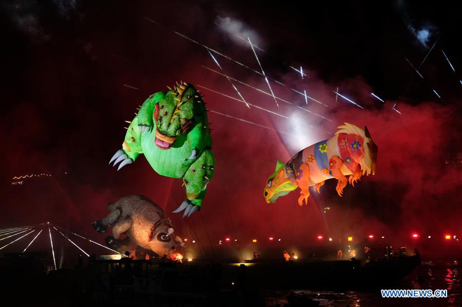 POLAND-KRAKOW-DRAGON PARADE