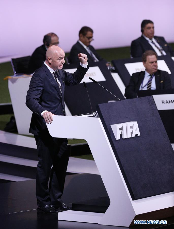 (SP)FRANCE-PARIS-FIFA-CONGRESS-GIANNI INFANTINO