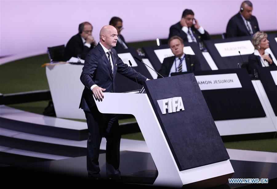 (SP)FRANCE-PARIS-FIFA-CONGRESS-GIANNI INFANTINO