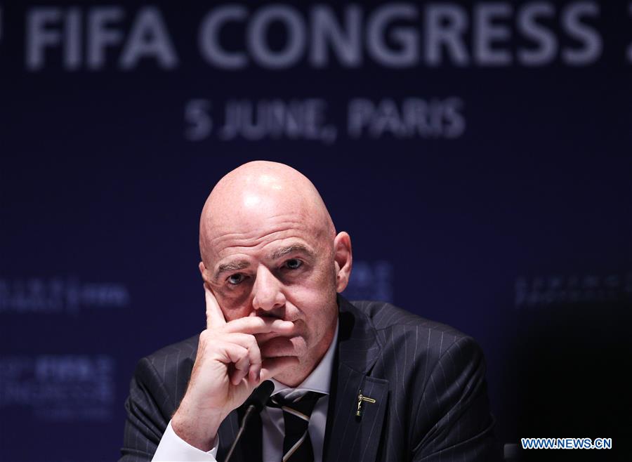 (SP)FRANCE-PARIS-FIFA-CONGRESS-GIANNI INFANTINO