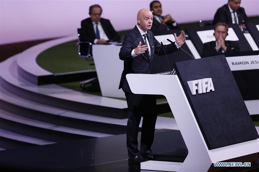 (SP)FRANCE-PARIS-FIFA-CONGRESS-GIANNI INFANTINO