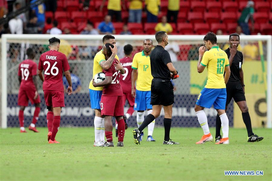 (SP)BRAZIL-BRASILIA-SOCCER-FRIENDLY MATCH-BRAZIL VS. QATAR