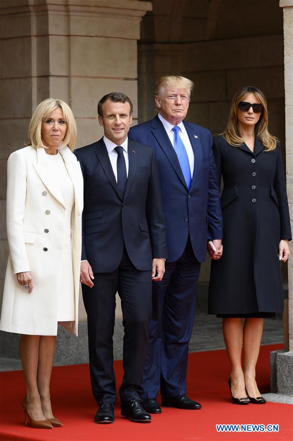 FRANCE-CAEN-MACRON-TRUMP-D-DAY COMMEMORATIONS