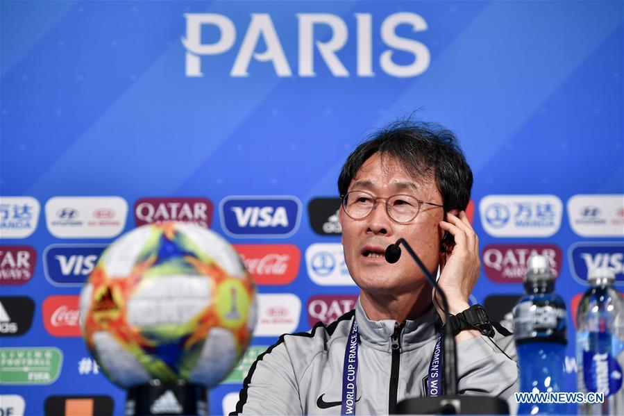 (SP)FRANCE-PARIS-2019 FIFA WOMEN'S WORLD CUP-PRESS CONFERENCE-SOUTH KOREA