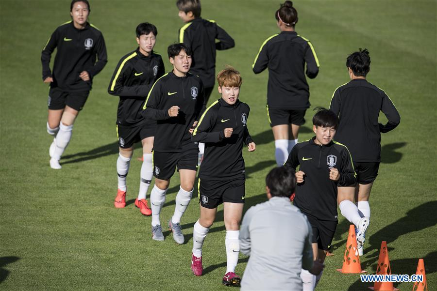(SP)FRANCE-GENNEVILLIERS-2019 FIFA WOMEN'S WORLD CUP-TRAINING SESSION-SOUTH KOREA
