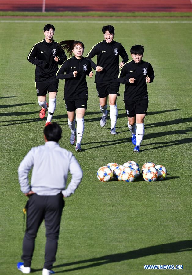 (SP)FRANCE-GENNEVILLIERS-2019 FIFA WOMEN'S WORLD CUP-TRAINING SESSION-SOUTH KOREA