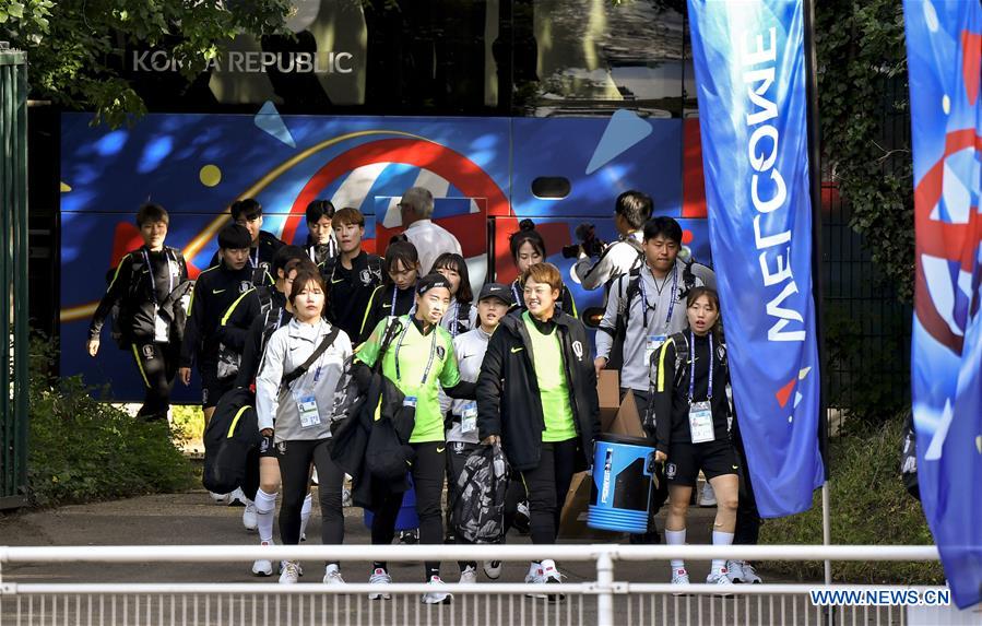 (SP)FRANCE-GENNEVILLIERS-2019 FIFA WOMEN'S WORLD CUP-TRAINING SESSION-SOUTH KOREA