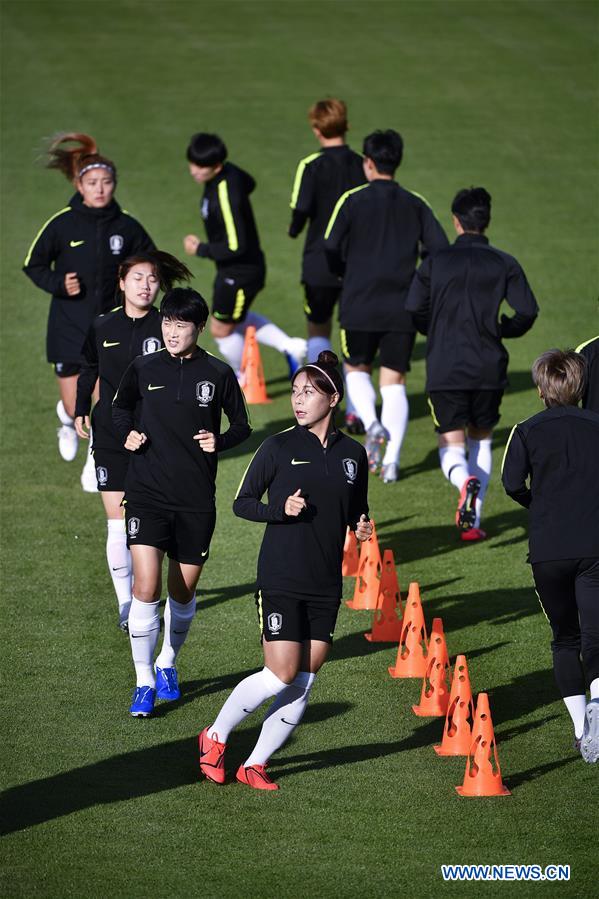 (SP)FRANCE-GENNEVILLIERS-2019 FIFA WOMEN'S WORLD CUP-TRAINING SESSION-SOUTH KOREA