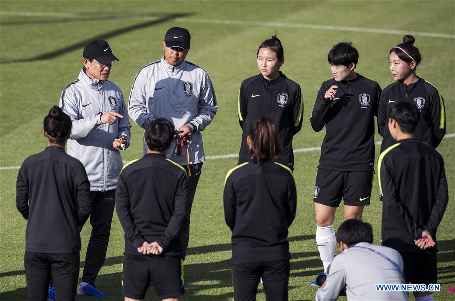 (SP)FRANCE-GENNEVILLIERS-2019 FIFA WOMEN'S WORLD CUP-TRAINING SESSION-SOUTH KOREA