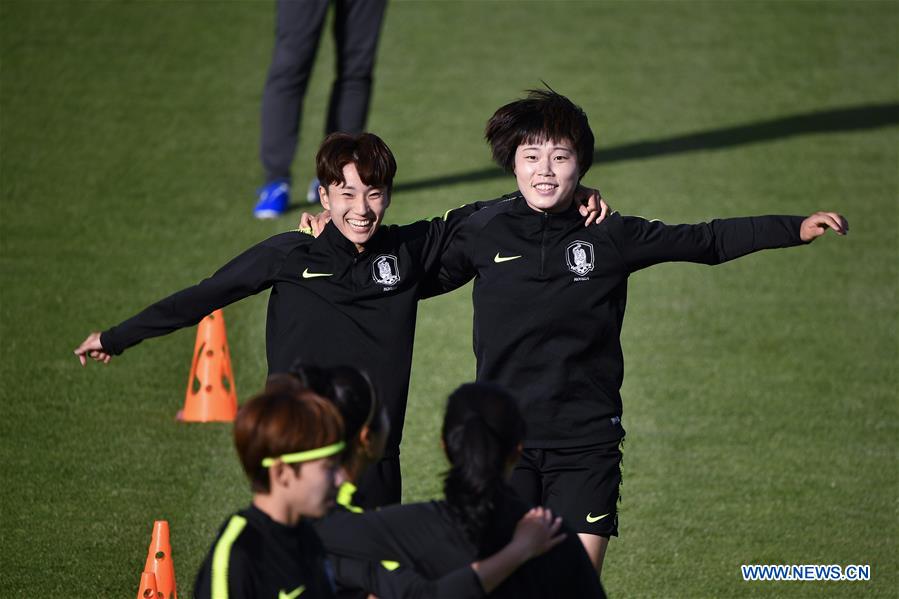 (SP)FRANCE-GENNEVILLIERS-2019 FIFA WOMEN'S WORLD CUP-TRAINING SESSION-SOUTH KOREA