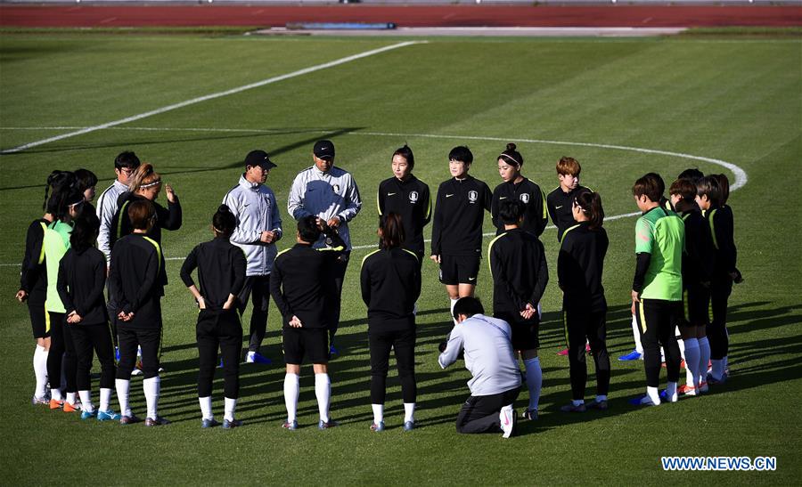 (SP)FRANCE-GENNEVILLIERS-2019 FIFA WOMEN'S WORLD CUP-TRAINING SESSION-SOUTH KOREA