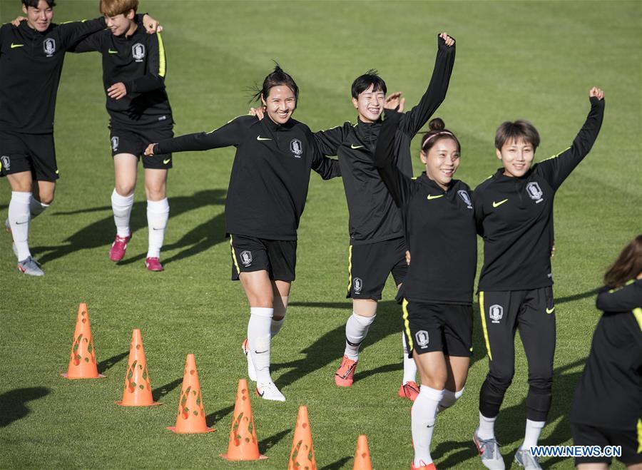 (SP)FRANCE-GENNEVILLIERS-2019 FIFA WOMEN'S WORLD CUP-TRAINING SESSION-SOUTH KOREA