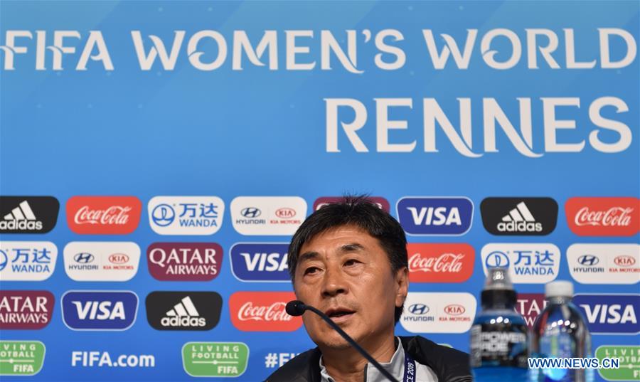 (SP)FRANCE-RENNES-2019 FIFA WOMEN'S WORLD CUP-CHINA-PRESS CONFERENCE
