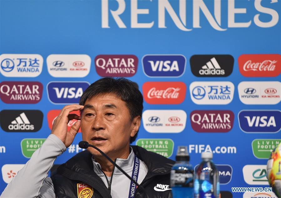 (SP)FRANCE-RENNES-2019 FIFA WOMEN'S WORLD CUP-CHINA-PRESS CONFERENCE