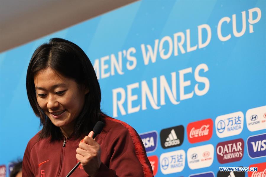 (SP)FRANCE-RENNES-2019 FIFA WOMEN'S WORLD CUP-CHINA-PRESS CONFERENCE