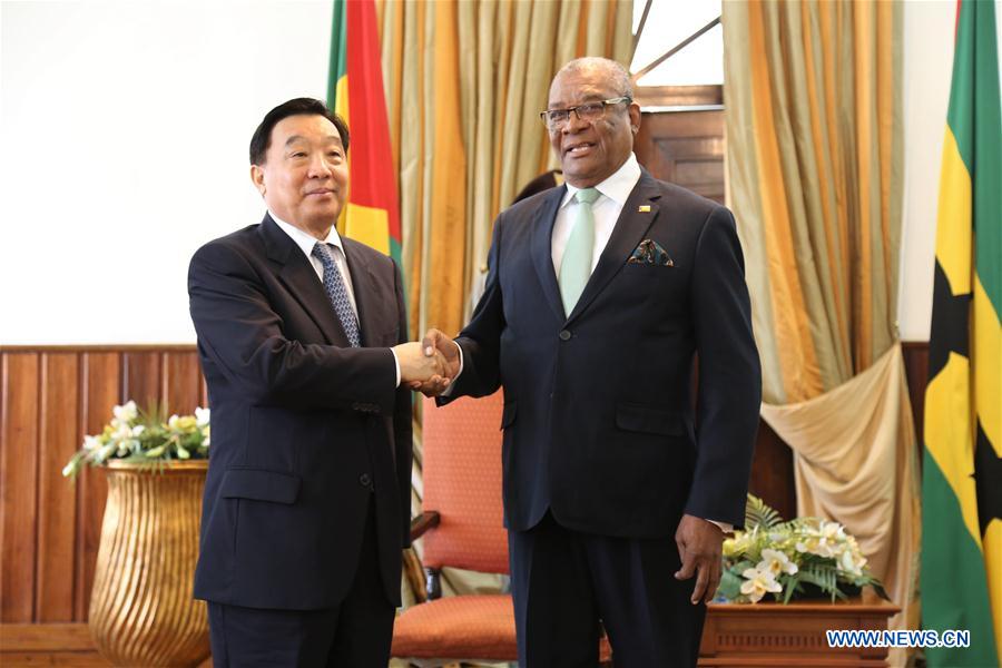 SAO TOME AND PRINCIPE-EVARISTO CARVALHO-CHINA-WANG CHEN-MEETING