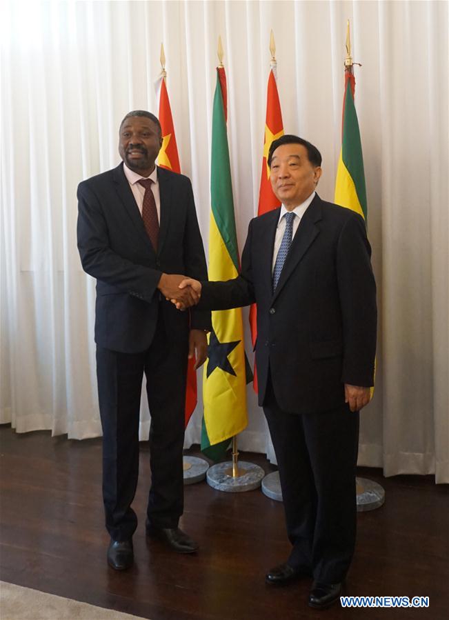 SAO TOME AND PRINCIPE-JORGE BOM JESUS-CHINA-WANG CHEN-MEETING