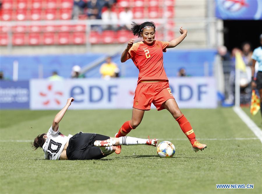 (SP)FRANCE-RENNES-2019 FIFA WOMEN'S WORLD CUP-GROUP B-CHN VS GER