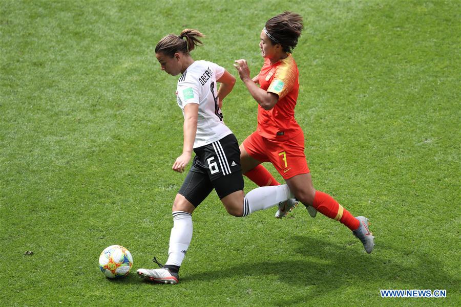 (SP)FRANCE-RENNES-2019 FIFA WOMEN'S WORLD CUP-GROUP B-CHN VS GER