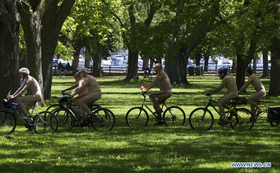 CANADA-TORONTO-NAKED BIKE RIDE