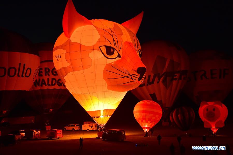 GERMANY-BONN-HOT AIR BALLON-NIGHT SHOW