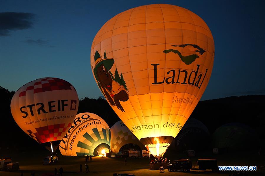 GERMANY-BONN-HOT AIR BALLON-NIGHT SHOW