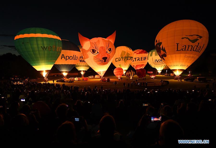 GERMANY-BONN-HOT AIR BALLON-NIGHT SHOW