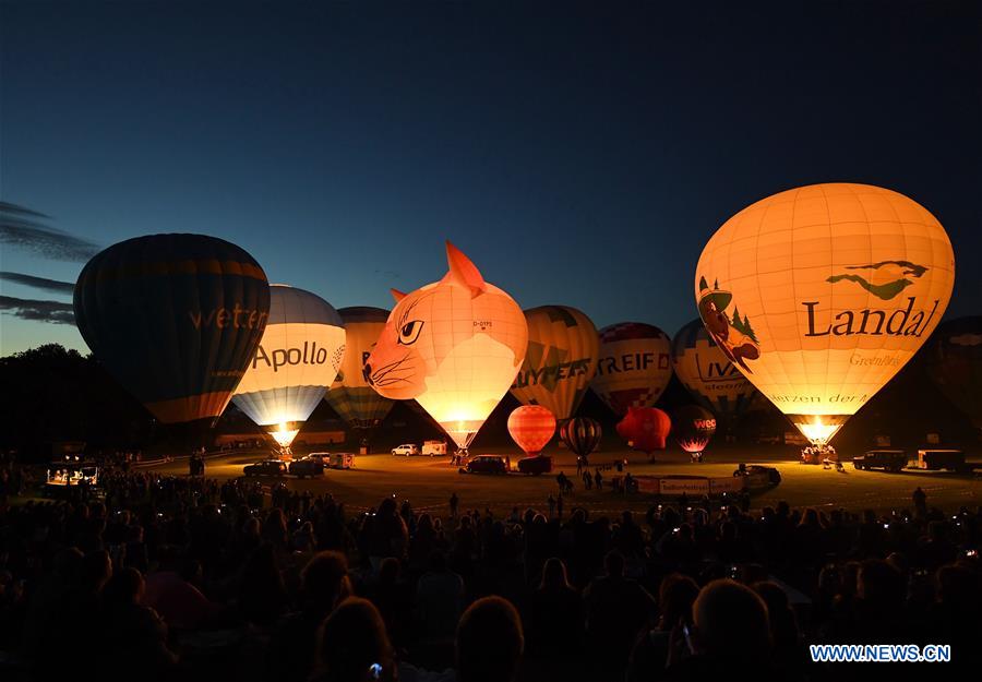 GERMANY-BONN-HOT AIR BALLON-NIGHT SHOW