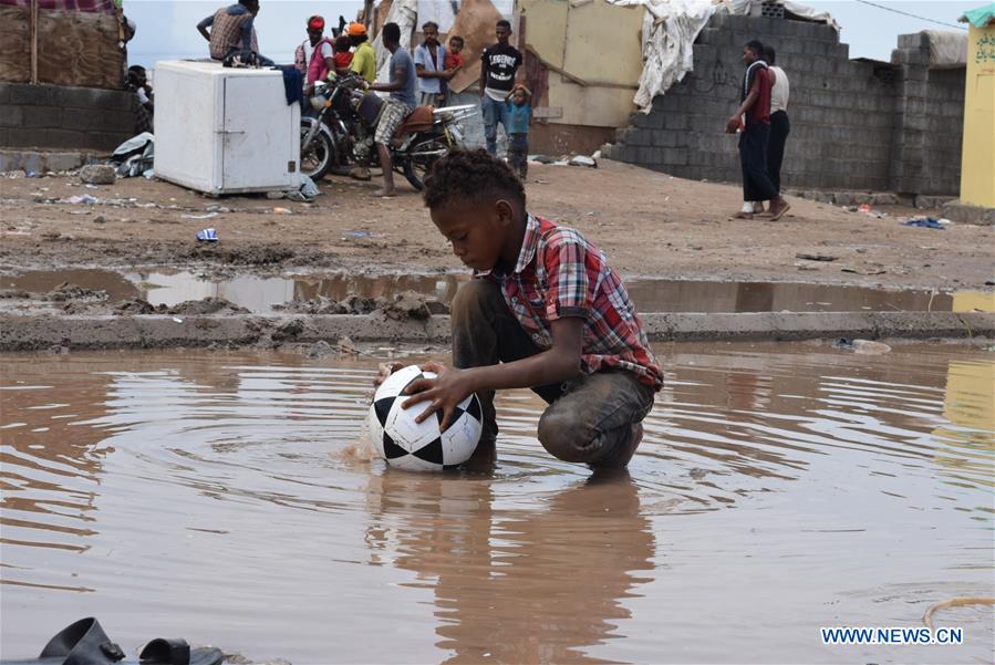 YEMEN-ADEN-DISPLACED PEOPLE-HEAVY RAIN
