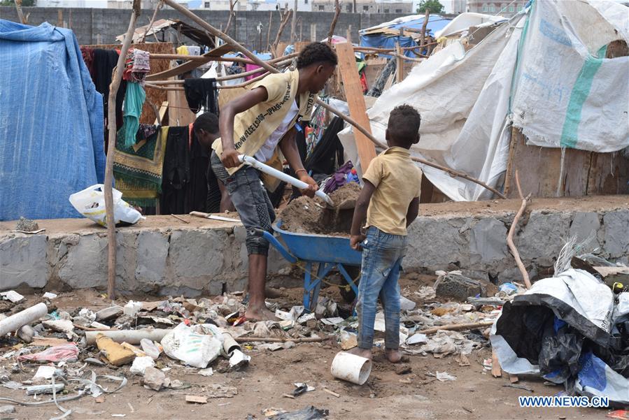 YEMEN-ADEN-DISPLACED PEOPLE-HEAVY RAIN